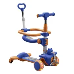 Trotineta pentru copii cu scaunel, Transformabila 6 in 1, cu Roti Luminoase LED, Ghidon cu Inclinare (64473)