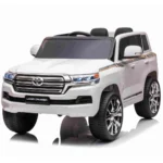 Mașină electrică pentru copii Toyota Land Cruiser (JJ2022 / 1 alb)