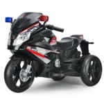 Motocicletă electrică de poliție pentru copii, neagră (RT8188 / 3)