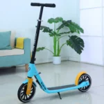 Trotinetă pentru copii cu 2 roți, ghidon reglabil și frână de picior, albastru, RTM Scooter (66992) - imagine 2