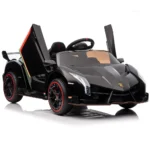 Mașină electrică pentru copii Lamborghini Veneno (MX615B / 2 neagra) - imagine 9