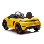Masina pe acumulator Porsche 718 Spyder (P718 /4 galben) - imagine 6