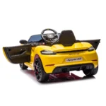 Masina pe acumulator Porsche 718 Spyder (P718 /4 galben) - imagine 7