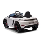 Masina pe acumulator Porsche 718 Spyder (P718 /3 alba) - imagine 4