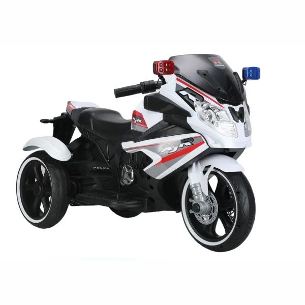 Motocicleta pe acumulator alba