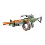 Armă tip blaster electric M249 cu încărcător, lumini și sunete WY2102A ,Wenyi (21023) - imagine 4