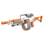 Armă tip blaster electric M249 cu încărcător, lumini și sunete WY2102A ,Wenyi (21023)