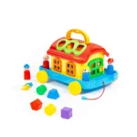 Căsuță educativă cu sorter de forme, pe roți, Polesie - imagine 3
