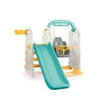Centru de joacă 4 în 1 cu tobogan și scrânciob, Dolu (2623)