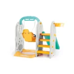 Centru de joacă 4 în 1 cu tobogan și scrânciob, Dolu (2623) - imagine 2