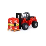 Tractor stivuitor cu set de construcție – 15 piese, Polesie (56856)