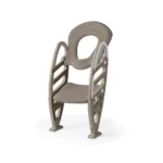 Reductor WC cu scară antiderapantă și înălțime reglabilă pentru copii, gri, Dolu (7243)