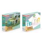 Set masă cu două scaune pentru copii, Dolu (2678) - imagine 6