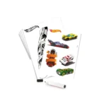 Tablă de desen pentru copii cu suport Hot Wheels, Dolu (2311) - imagine 2