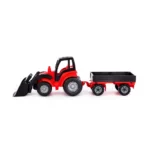 Tractor Campion cu cupă frontală și remorcă, Polesie (0520) - imagine 6