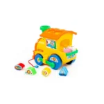 Trenuleț educativ cu sorter de forme, Polesie - imagine 3