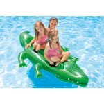 INTEX Plută-saltea gonflabilă „Crocodil gigant” cu mânere, 203x114x25 cm, până la 80 kg, 3+ - imagine 2