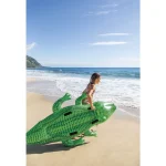 INTEX Plută-saltea gonflabilă „Crocodil gigant” cu mânere, 203x114x25 cm, până la 80 kg, 3+ - imagine 3