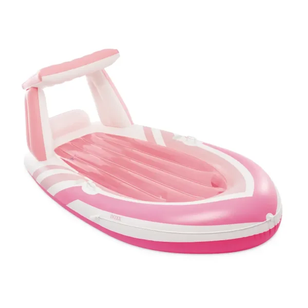 INTEX Plută gonflabilă „Pink Paradise Boat Float”, 257 x 135 cm, până la 100 kg, 8+