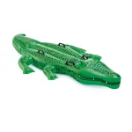 INTEX Plută-saltea gonflabilă „Crocodil gigant” cu mânere, 203x114x25 cm, până la 80 kg, 3+