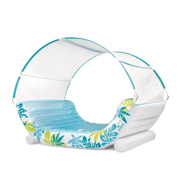INTEX Plută-saltea gonflabilă „Tropical Lounge” cu baldachin 224x150x165cm, până la 200kg