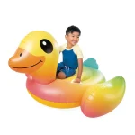 INTEX Plută-saltea gonflabilă “Rățușca” cu mânere, 147x147x81 cm, până la 40 kg, 3+ - imagine 2