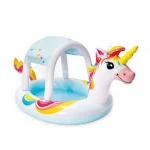 INTEX Piscină gonflabilă pentru copii cu baldachin „Unicorn” 254x132x109 cm, 130 L, 2+