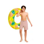 INTEX Cerc gonflabil „Fructe tropicale” D 107 cm cu mânere, până la 80 kg, 9+, 3 culori - imagine 5