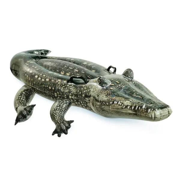 INTEX Plută-saltea gonflabilă “Aligator” cu mânere, 170×86 cm, până la 40 kg, 3+