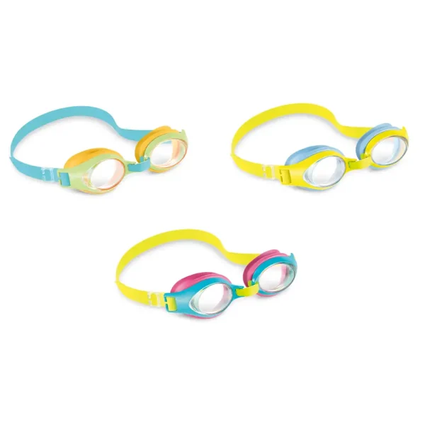 55611 INTEX Ochelari pentru înot „JUNIOR”, 3-8 ani, 3 culori
