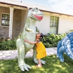 INTEX Jucărie gonflabilă „Tirannosaurus” și „Stegosaurus” de la 3 ani, 2 tipuri - imagine 6