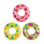 INTEX Cerc gonflabil „Fructe tropicale” D 107 cm cu mânere, până la 80 kg, 9+, 3 culori