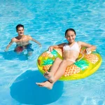 INTEX Cerc gonflabil „Fructe tropicale” D 107 cm cu mânere, până la 80 kg, 9+, 3 culori - imagine 7