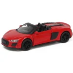 Mașină din metal Audi R8 Spyder, scară 1:32, roșie, MSZ (26546)