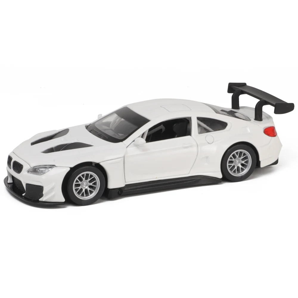 1.32 BMW M6 GT3 Mașină din metal BMW M6 GT3, scară 1:32, albă, MSZ (29493) - imagine 1