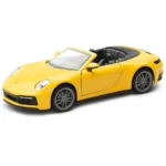 Mașină din metal Porsche 911 Carrera Cabriolet, scară 1:32, galbenă, MSZ (29462)