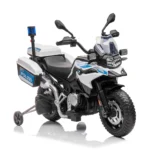Motocicletă electrică pentru copii de poliție BMW F850 GS (JT5002B / 1 alb) - imagine 5
