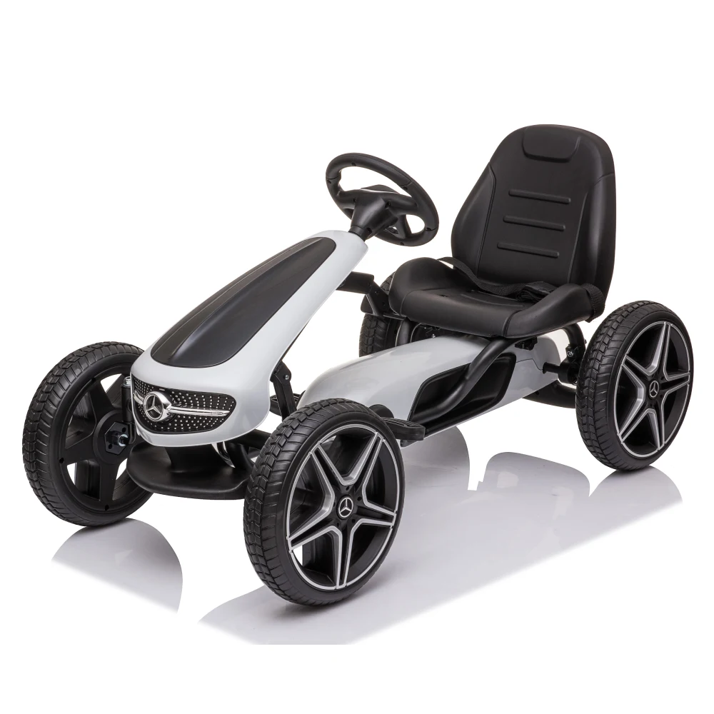 MX610 Alba(1) Kart cu pedale pentru copii Mercedes Benz (MX610 / 4 alba) - imagine 1