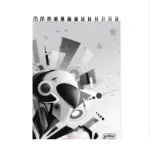 Carnet A6 Primo, spira orizontala, 48 file, matematica. copertă colorată PM1221