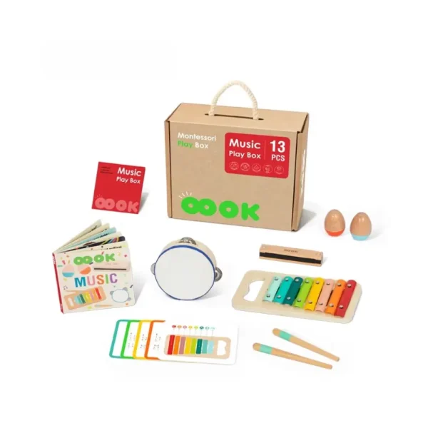 Jucarie set instrumente muzicale din lemn BCTJ685