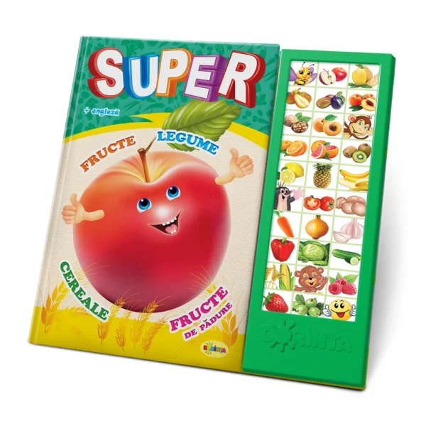 (40744) Carte cu sunete. Super Fructe, Legume, Fructe de pădure...
