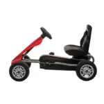 Kart cu pedale pentru copii, roșu - imagine 2