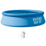 Piscină gonflabilă Easy Set 244×61 cm, 1942 L, cu pompă de filtrare 1250 L/h, Intex (28108)