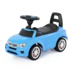 Tolocar SuperCar pentru copii cu volan muzical, albastru, Polesie (84521)