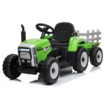 Tractor electric pentru copii cu remorcă, verde (MX611/2)