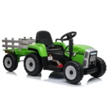 Tractor electric pentru copii cu remorcă, verde (MX611/2) - imagine 6