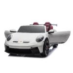 Masina pe acumulator Porsche 911 (P911/4 alb) - imagine 2