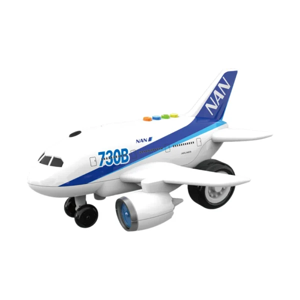 Avion cu inerție, lumini și sunete - 1:120 - WY730B ,Wenyi (27301)