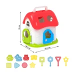 Căsuță educativă cu forme și chei, sorter pentru copii ,Technok (6719) - imagine 4