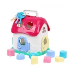 Căsuță educativă cu forme și chei, sorter pentru copii (6740)